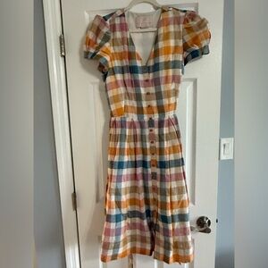 Gal Meets Glam Multicolor Plaid Dress